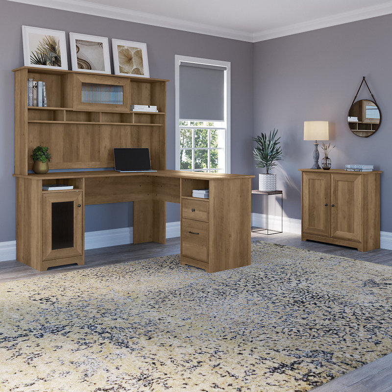 Red Barrel Studio® Hillsdale 2 Piece Office Set with Hutch & Reviews